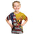 Personalised United States And Papua New Guinea Kid T Shirt USA Eagle With PNG Bird Of Paradise