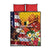 Personalised United States And Papua New Guinea Quilt Bed Set USA Eagle With PNG Bird Of Paradise