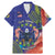 Personalised United States And Cook Islands Family Matching Mermaid Dress and Hawaiian Shirt USA Eagle Mix Polynesian Pattern