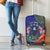 Personalised United States And Cook Islands Luggage Cover USA Eagle Mix Polynesian Pattern