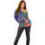 Personalised United States And Cook Islands Off Shoulder Sweater USA Eagle Mix Polynesian Pattern