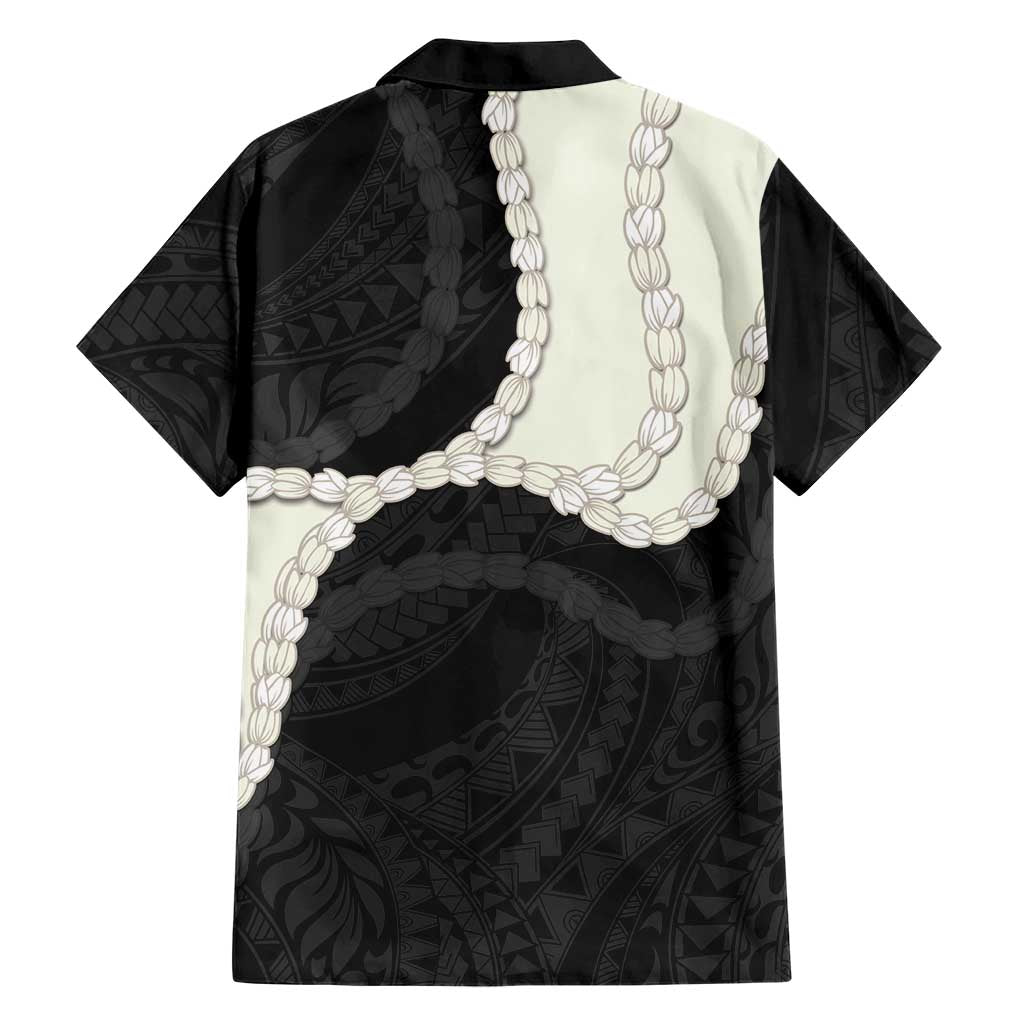 Black Polynesia Tribal Octopus Tattoo Family Matching Off Shoulder Maxi Dress and Hawaiian Shirt Pikake Lei Polynesian Pattern LT14 - Polynesian Pride