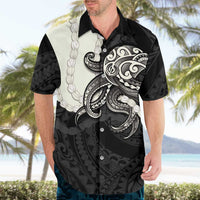 Black Polynesia Tribal Octopus Tattoo Hawaiian Shirt Pikake Lei Polynesian Pattern LT14 - Polynesian Pride