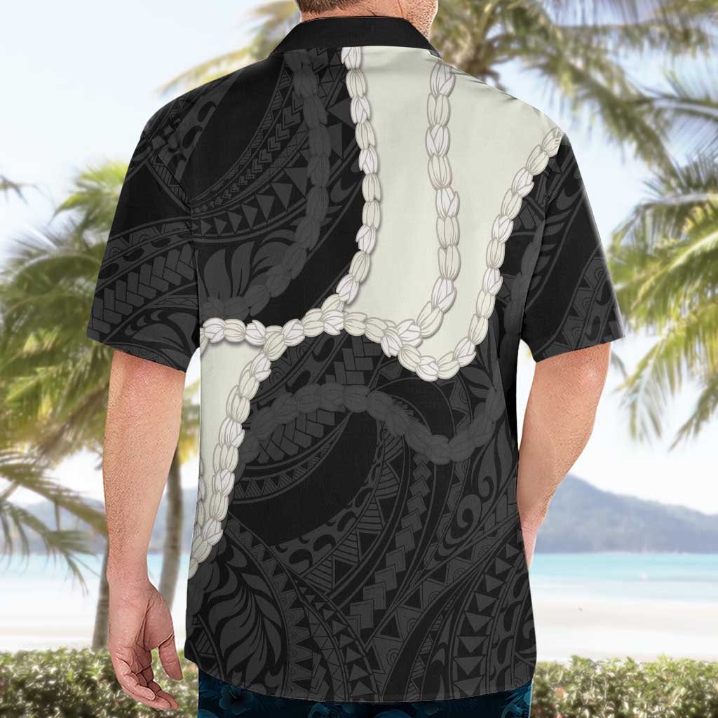 Black Polynesia Tribal Octopus Tattoo Hawaiian Shirt Pikake Lei Polynesian Pattern LT14 - Polynesian Pride