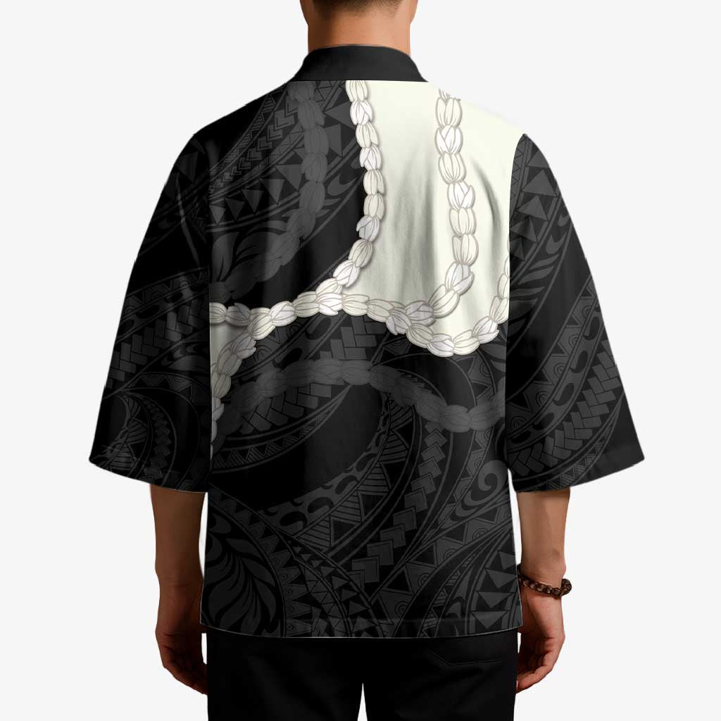 Black Polynesia Tribal Octopus Tattoo Kimono Pikake Lei Polynesian Pattern LT14 - Polynesian Pride