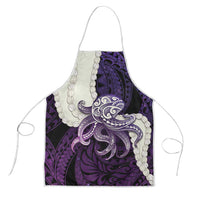 Purple Galaxy Polynesia Tribal Octopus Tattoo Apron Pikake Lei Polynesian Pattern LT14 Purple - Polynesian Pride