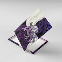 Purple Galaxy Polynesia Tribal Octopus Tattoo Canvas Wall Art Pikake Lei Polynesian Pattern LT14 With Frame Purple - Polynesian Pride
