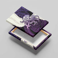 Purple Galaxy Polynesia Tribal Octopus Tattoo Canvas Wall Art Pikake Lei Polynesian Pattern LT14 - Polynesian Pride