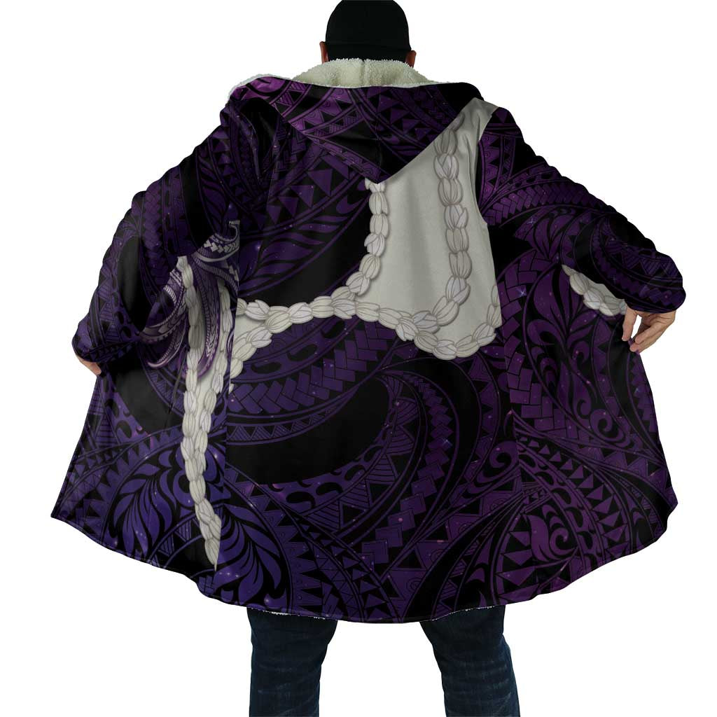 Purple Galaxy Polynesia Tribal Octopus Tattoo Cloak Pikake Lei Polynesian Pattern LT14 - Polynesian Pride