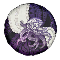 Purple Galaxy Polynesia Tribal Octopus Tattoo Spare Tire Cover Pikake Lei Polynesian Pattern LT14 - Polynesian Pride