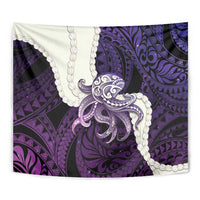 Purple Galaxy Polynesia Tribal Octopus Tattoo Tapestry Pikake Lei Polynesian Pattern LT14 - Polynesian Pride