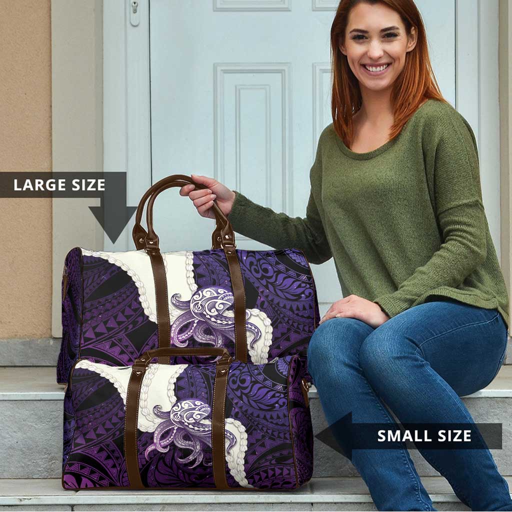 Purple Galaxy Polynesia Tribal Octopus Tattoo Travel Bag Pikake Lei Polynesian Pattern LT14 - Polynesian Pride