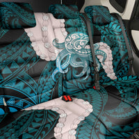 Teal Galaxy Polynesia Tribal Octopus Tattoo Back Car Seat Cover Pikake Lei Polynesian Pattern LT14 - Polynesian Pride