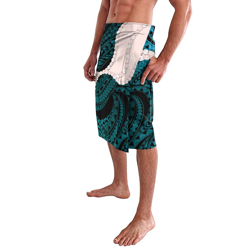 Teal Galaxy Polynesia Tribal Octopus Tattoo Lavalava Pikake Lei Polynesian Pattern LT14 - Polynesian Pride