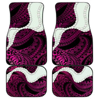 Pink Galaxy Polynesia Tribal Octopus Tattoo Car Mats Pikake Lei Polynesian Pattern