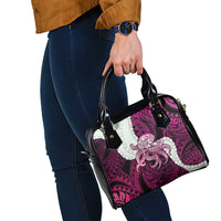 Pink Galaxy Polynesia Tribal Octopus Tattoo Shoulder Handbag Pikake Lei Polynesian Pattern LT14 - Polynesian Pride