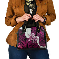 Pink Galaxy Polynesia Tribal Octopus Tattoo Shoulder Handbag Pikake Lei Polynesian Pattern LT14 - Polynesian Pride