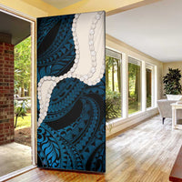 Blue Galaxy Polynesia Tribal Octopus Tattoo Door Cover Pikake Lei Polynesian Pattern LT14 - Polynesian Pride