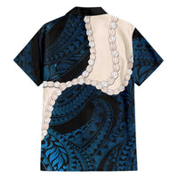 Blue Galaxy Polynesia Tribal Octopus Tattoo Family Matching Tank Maxi Dress and Hawaiian Shirt Pikake Lei Polynesian Pattern