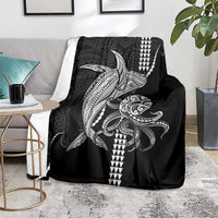 Kanaloa Aloha Hawaii Blanket Humpback Whale Octopus Tattoo Kakau Pattern