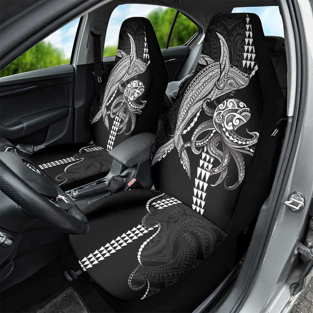 Kanaloa Aloha Hawaii Car Seat Cover Humpback Whale Octopus Tattoo Kakau Pattern LT14 - Polynesian Pride