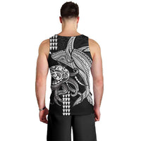 Kanaloa Aloha Hawaii Men Tank Top Humpback Whale Octopus Tattoo Kakau Pattern