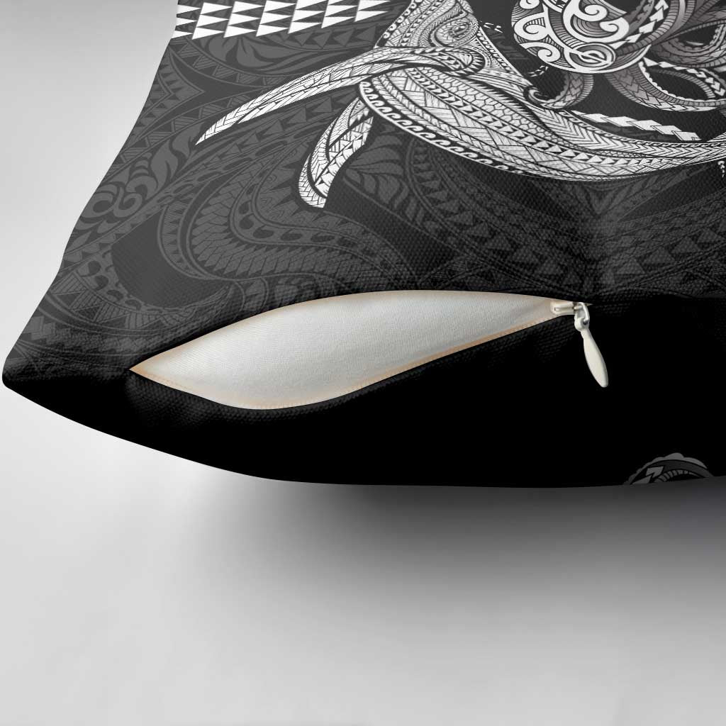 Kanaloa Aloha Hawaii Pillow Cover Humpback Whale Octopus Tattoo Kakau Pattern