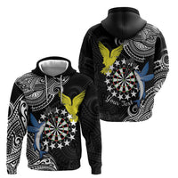 Personalised Cook Islands Darts Zip Hoodie Kuki Airani Tribal Pattern