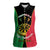 Personalised Vanuatu Darts Women Sleeveless Polo Shirt Happiness Is A Tight Threesome Sand Drawing Art