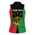 Personalised Vanuatu Darts Women Sleeveless Polo Shirt Happiness Is A Tight Threesome Sand Drawing Art