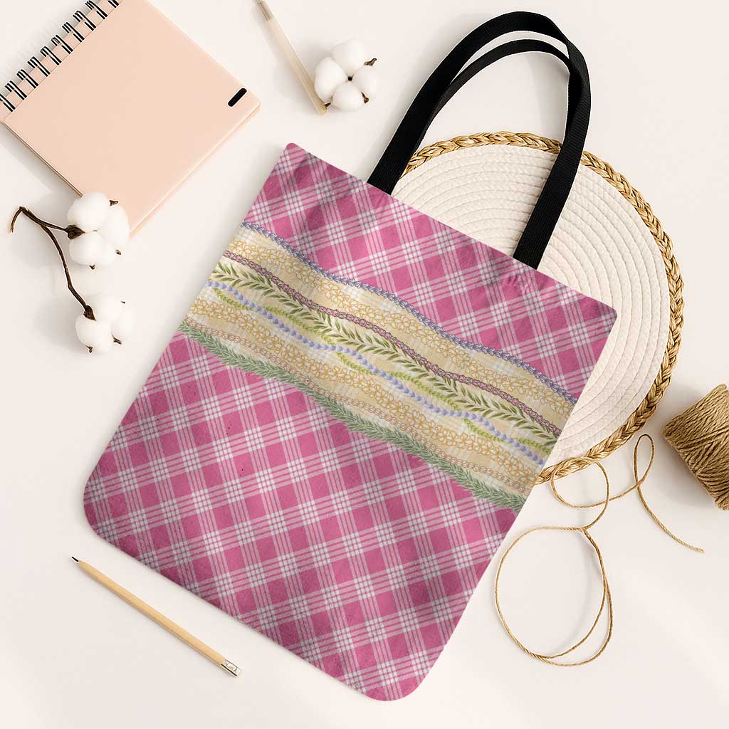Pink Palaka Hawaii Leis Elegant Vibes Tote Bag