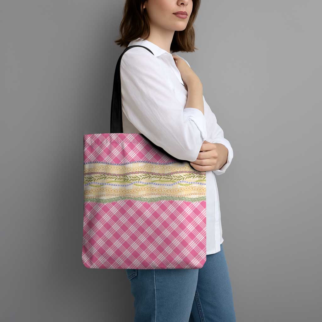 Pink Palaka Hawaii Leis Elegant Vibes Tote Bag