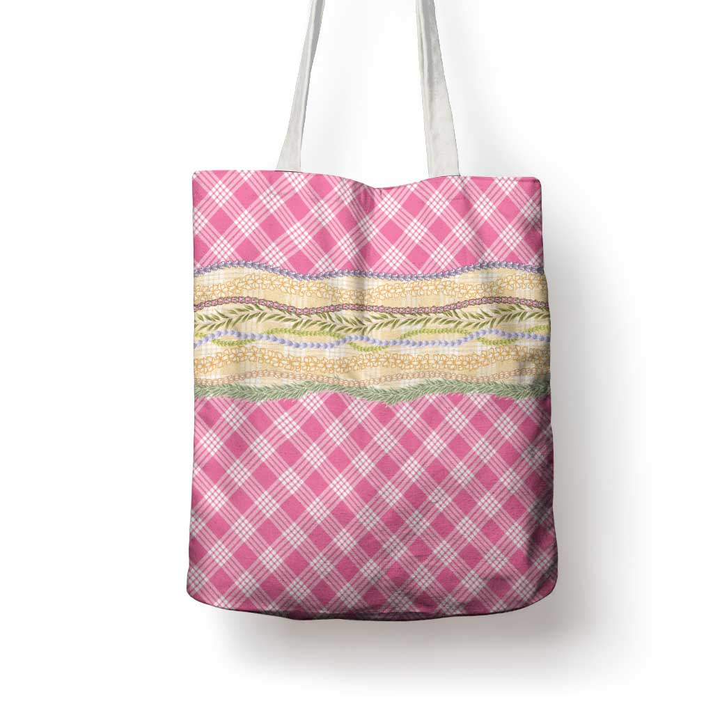 Pink Palaka Hawaii Leis Elegant Vibes Tote Bag