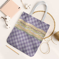 Lavender Palaka Hawaii Leis Elegant Vibes Tote Bag