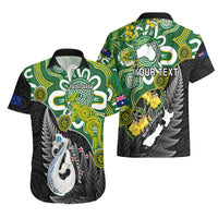 Personalised New Zealand And Australia Hawaiian Shirt Aboriginal Mix Aotearoa Maori Unique Style LT14 - Polynesian Pride