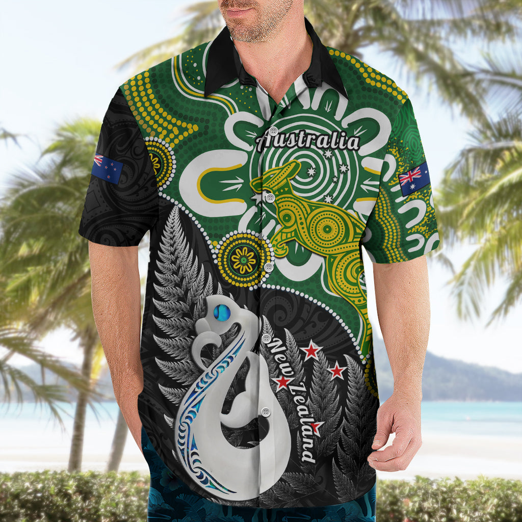 Personalised New Zealand And Australia Hawaiian Shirt Aboriginal Mix Aotearoa Maori Unique Style LT14 - Polynesian Pride