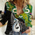 Personalised New Zealand And Australia Women Casual Shirt Aboriginal Mix Aotearoa Maori Unique Style LT14 Female Green - Polynesian Pride
