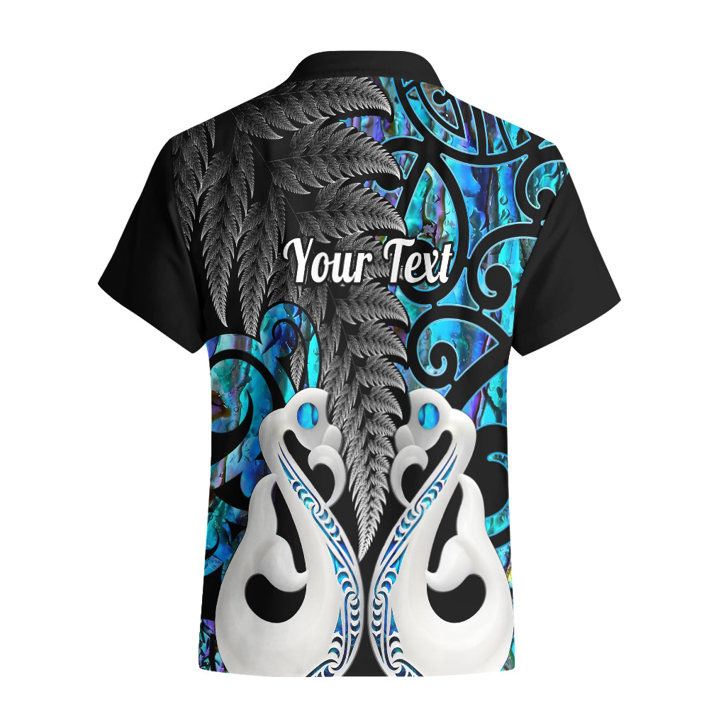 Personalised New Zealand Hawaiian Shirt Te Manaia Mangopare Maori And Fern Blue Style LT14 - Polynesian Pride