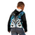 Personalised New Zealand Kid Hoodie Te Manaia Mangopare Maori And Fern Blue Style LT14 - Polynesian Pride