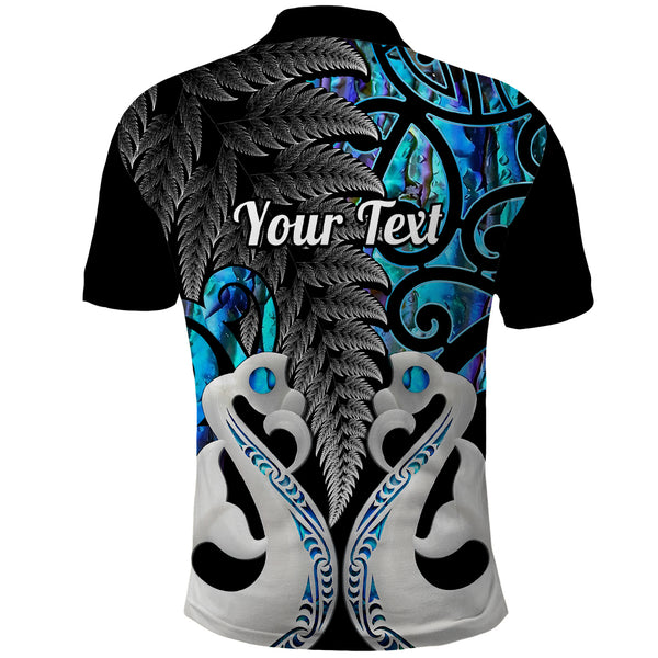 New Zealand Maori T Shirt Fern and Manaia Version Black LT13 main image 1