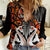 Personalised New Zealand Women Casual Shirt Te Manaia Mangopare Maori And Fern Orange Style LT14 Female Orange - Polynesian Pride