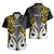Personalised New Zealand Hawaiian Shirt Te Manaia Mangopare Maori And Fern Gold Style LT14 - Polynesian Pride