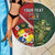 Custom Samoa And Ireland Rugby Beach Blanket Ikale Tahi With Shamrocks