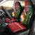 Custom Samoa And Ireland Rugby Car Seat Cover Ikale Tahi With Shamrocks