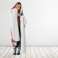 Custom Tonga And Ireland Rugby Hooded Blanket Ikale Tahi With Shamrocks LT14 - Polynesian Pride