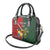 Custom Samoa And Ireland Rugby Shoulder Handbag Ikale Tahi With Shamrocks