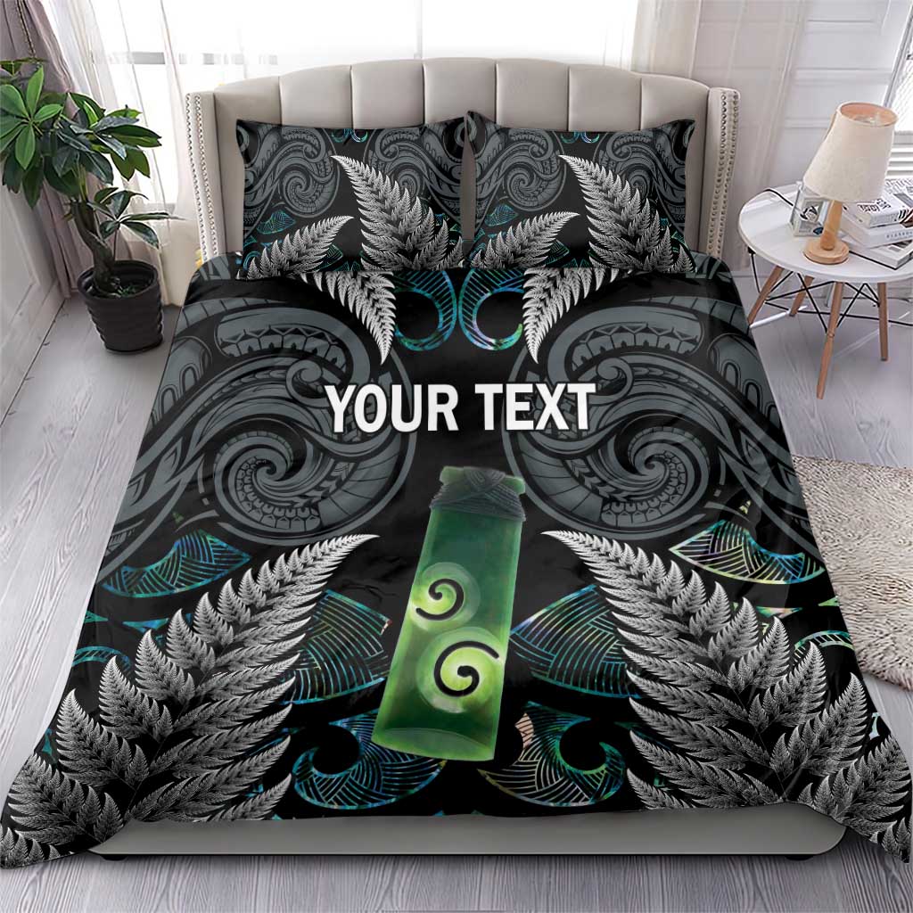 Personalised New Zealand Toki Bedding Set Silver Fern Mix Aotearoa Maori Pattern LT14 - Polynesian Pride