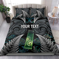 Personalised New Zealand Toki Bedding Set Silver Fern Mix Aotearoa Maori Pattern LT14 - Polynesian Pride