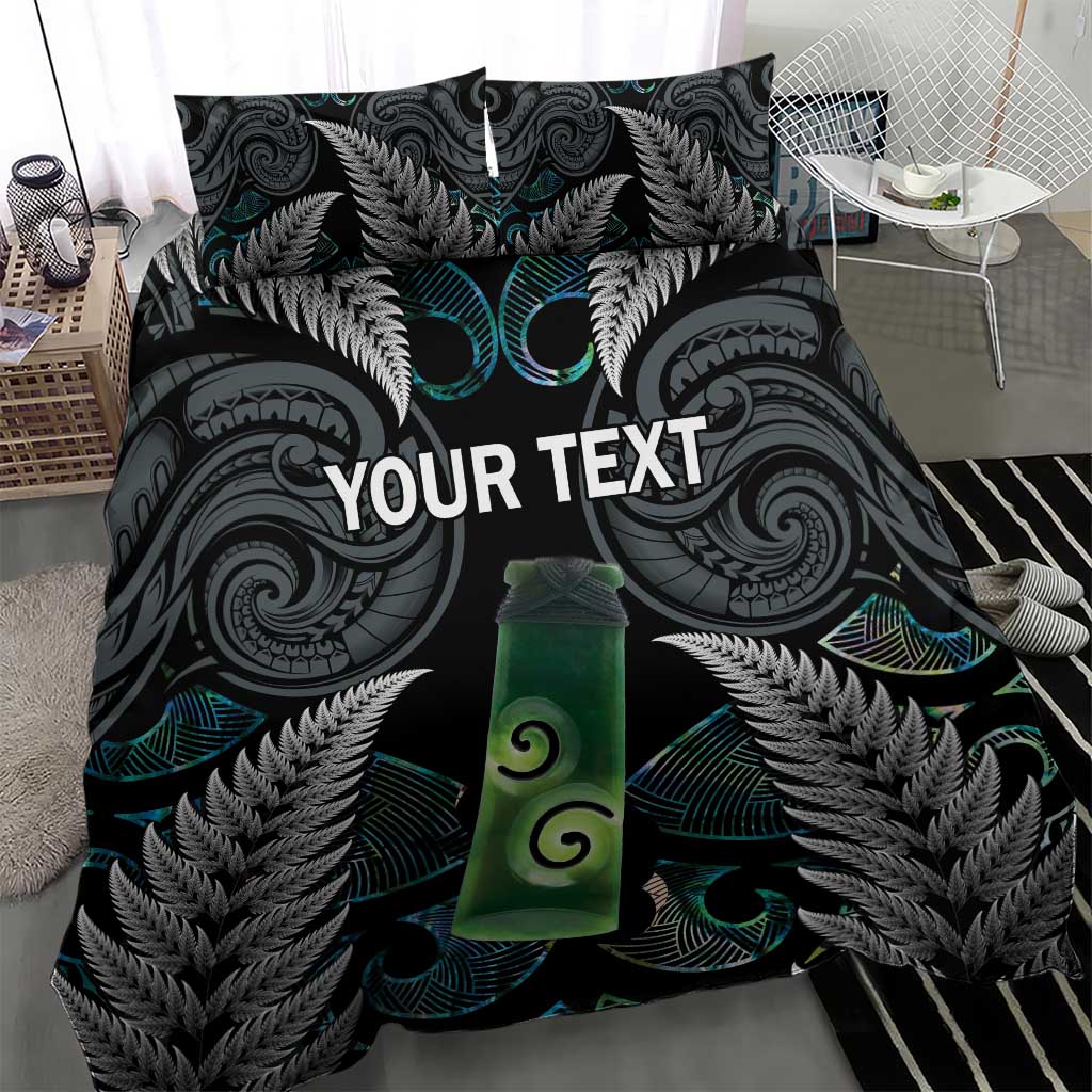 Personalised New Zealand Toki Bedding Set Silver Fern Mix Aotearoa Maori Pattern LT14 - Polynesian Pride