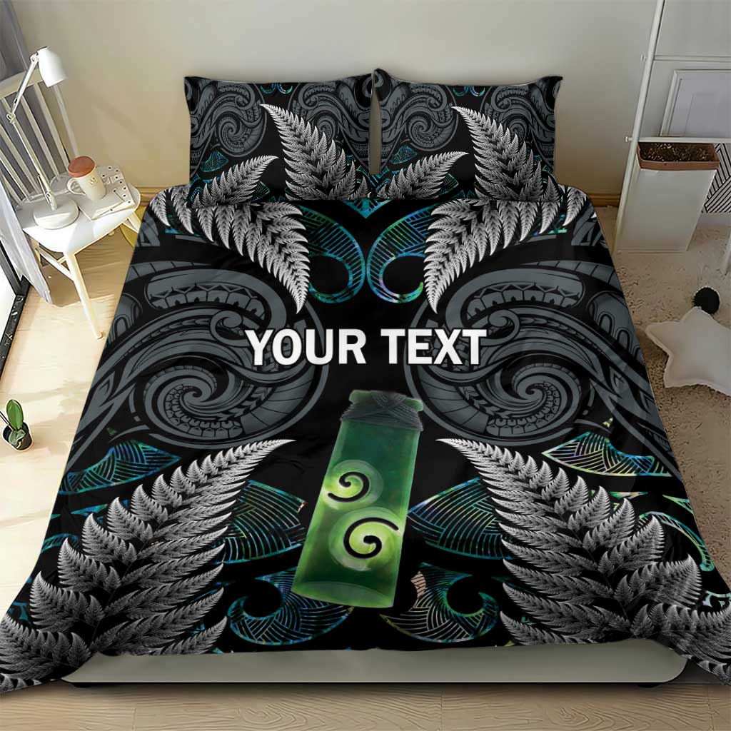 Personalised New Zealand Toki Bedding Set Silver Fern Mix Aotearoa Maori Pattern LT14 - Polynesian Pride